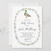 Invitation baby shower canard (Devant)