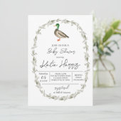 Invitation baby shower canard (Debout devant)