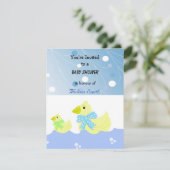 Invitation Baby Shower Canard Jaune (Debout devant)