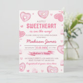 Invitation Baby shower Candy Sweet Celebration (Debout devant)