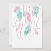 invitation baby shower | Capteur de rêve garçon ou (Dos)