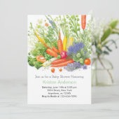Invitation Baby shower Carrot Dreams (Debout devant)