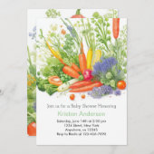 Invitation Baby shower Carrot Dreams (Devant / Derrière)