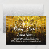 Invitation Baby shower carrousel Joyeux Parcours (Devant / Derrière)