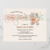 Invitation baby shower | Carte postale Teddy Bear (Recto)