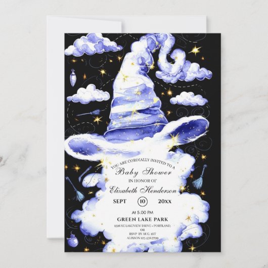Invitation Baby shower Casquette Assistant (Devant)