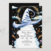 Invitation Baby shower Casquette de l'Assistant Baguette (Devant / Derrière)