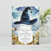 Invitation Baby shower Casquette de l'Assistant Magie (Debout devant)