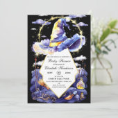 Invitation Baby shower Casquette de l'Assistant Personnalisat (Debout devant)