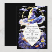 Invitation Baby shower Casquette de l'Assistant Personnalisat (Devant / Derrière)