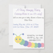 Invitation Baby shower Caterpillar (Devant)