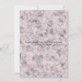 Invitation Baby shower céleste Aquarelle rose Bébé Fille (Dos)