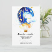 Invitation Baby shower céleste enchanteur (Debout devant)