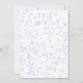 Invitation Baby Shower Céleste Étoiles Violettes et Dorées (Dos)
