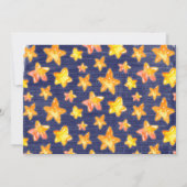 Invitation Baby shower céleste Twinkle Little Star (Dos)