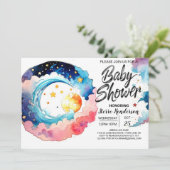 Invitation Baby shower Celestial Bliss (Debout devant)