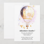 Invitation Baby shower Celestial Dreamland Hot Air Balloon (Devant / Derrière)