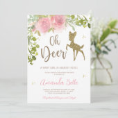 Invitation Baby Shower Cerf (Debout devant)