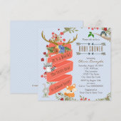Invitation Baby Shower Cerf de Forêt (Devant / Derrière)