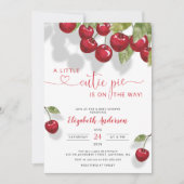 Invitation Baby shower cerise | Berry Sweet Baby (Devant)