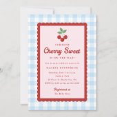 Invitation Baby Shower Cerise Douce (Devant)