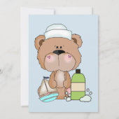 Invitation Baby shower C'est un garçon Teddy Bear (Dos)