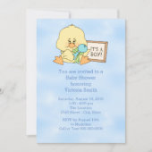 Invitation Baby shower C'est un petit bébé canard (Devant)