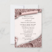 Invitation Baby shower C'est une fille Parties scintillant ca (Devant)