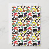 Invitation Baby shower Chalkboard de la ligue de justice de C (Dos)