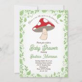 Invitation Baby shower champignon (Devant)