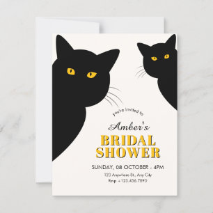 Invitation Baby shower chat noir