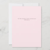 Invitation Baby Shower Chaussons Rose Bébé (Dos)