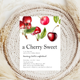 Invitation Baby shower Cherry Heart