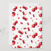 Invitation Baby shower Cherry Heart (Dos)