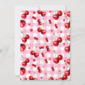 Invitation Baby shower Cherry Heart (Dos)