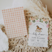 Invitation Baby shower Cheval