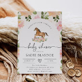 Invitation Baby shower Cheval