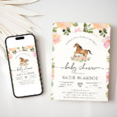 Invitation Baby shower Cheval