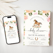 Invitation Baby shower Cheval