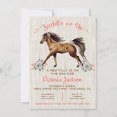 Invitation Baby Shower Cheval Bohème Poulain (Devant)