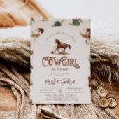Invitation Baby shower Cheval Cowgirl