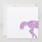 Invitation Baby shower Cheval de Paisley (Dos)
