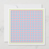 Invitation Baby shower - Chevêches jumelles pour b (Dos)