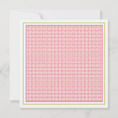 Invitation Baby shower - Chevêches pour bébés jume (Dos)