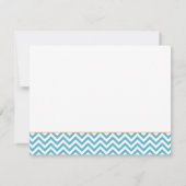 Invitation Baby shower Chevron Citrouille Fall Boy (Dos)