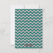 Invitation Baby Shower Chevron Sarcelle - 3x5 (Dos)