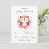 Invitation Baby shower Chic à puces imprimables (Debout devant)