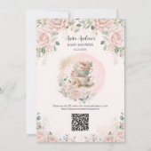 Invitation Baby shower Chic Blush Floral High Tea Party (Dos)