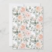 Invitation Baby shower Chic Boho Woodland Animaux (Dos)