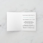 Invitation Baby shower chic de fille de ruban de menthe (Intérieur)